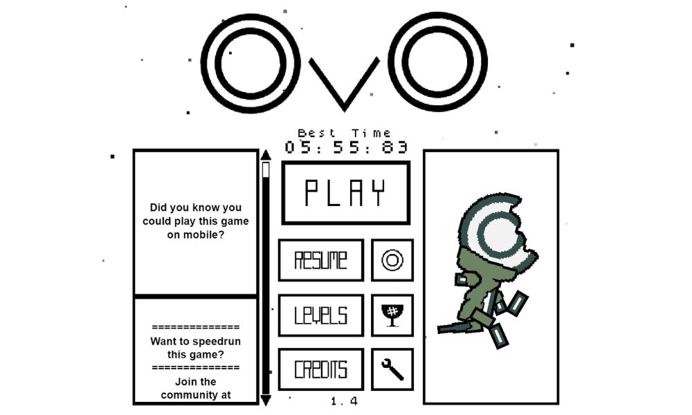 The interface of OvO math game