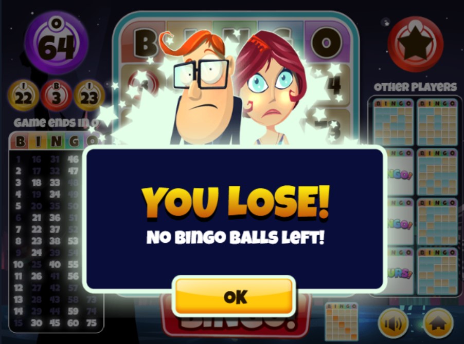 Lose in cool math games bingo