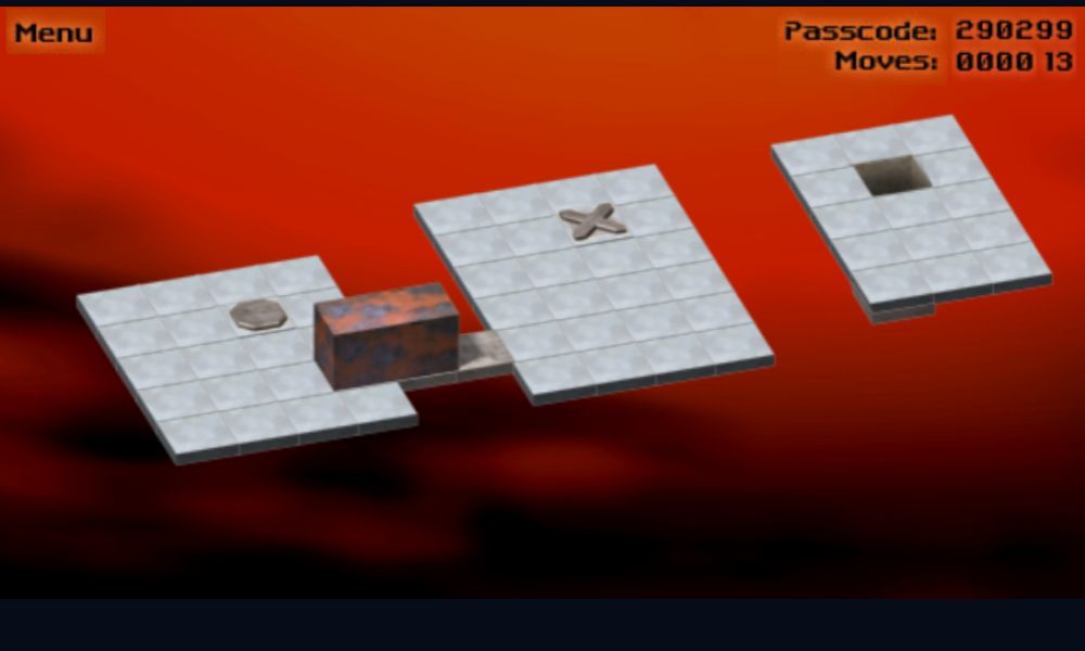 Stage 2 of Bloxorz free online