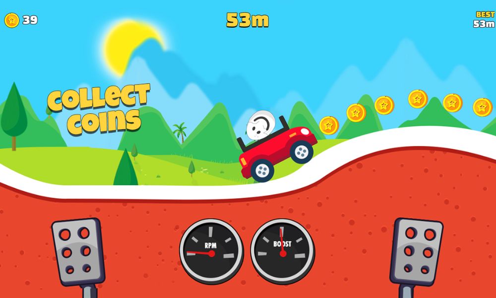 Collect coins along the way
