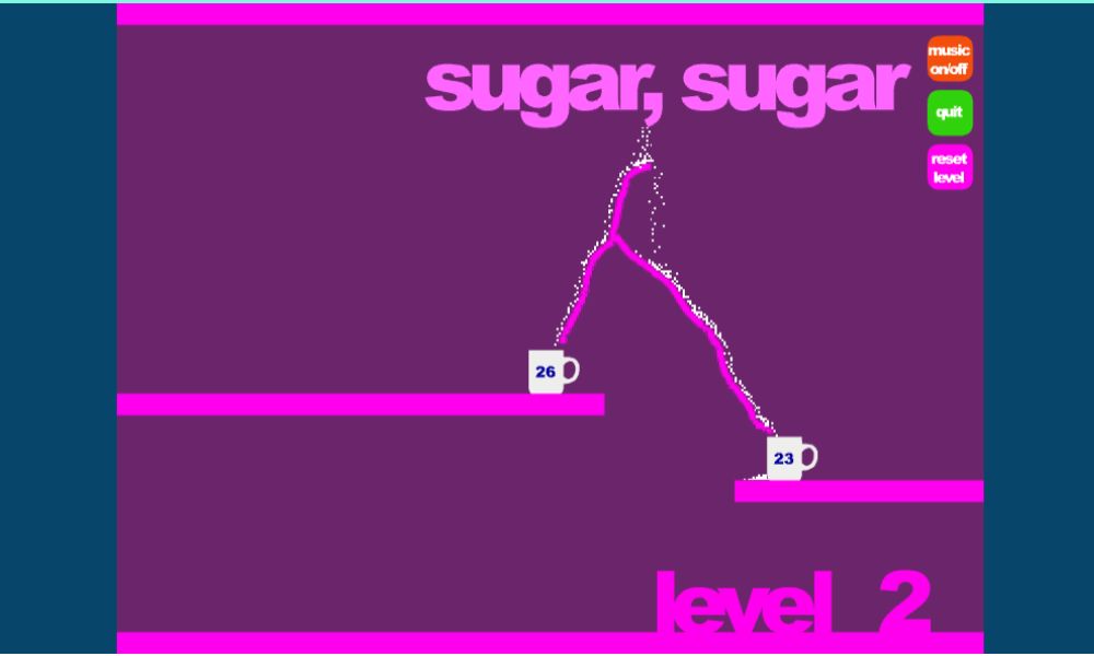Level 2 of Sugar Sugar cool math