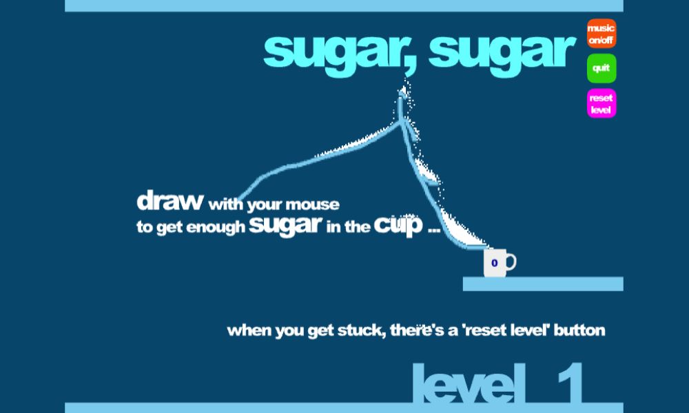 Level 1 of Sugar Sugar online game