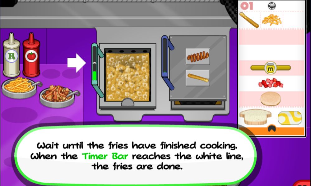 Making cheeseria on Cool Math Papa's Cheeseria