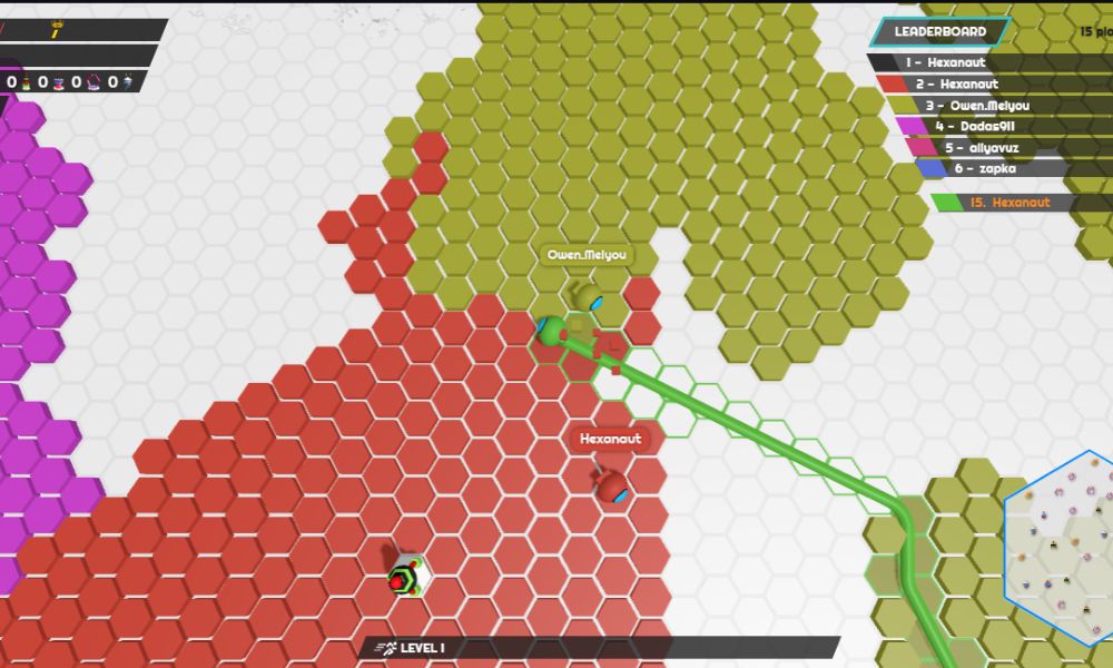 Cool math games hexanaut io