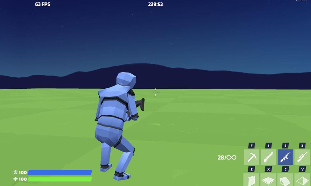 Interface of 1v1 LOL Unblocked game