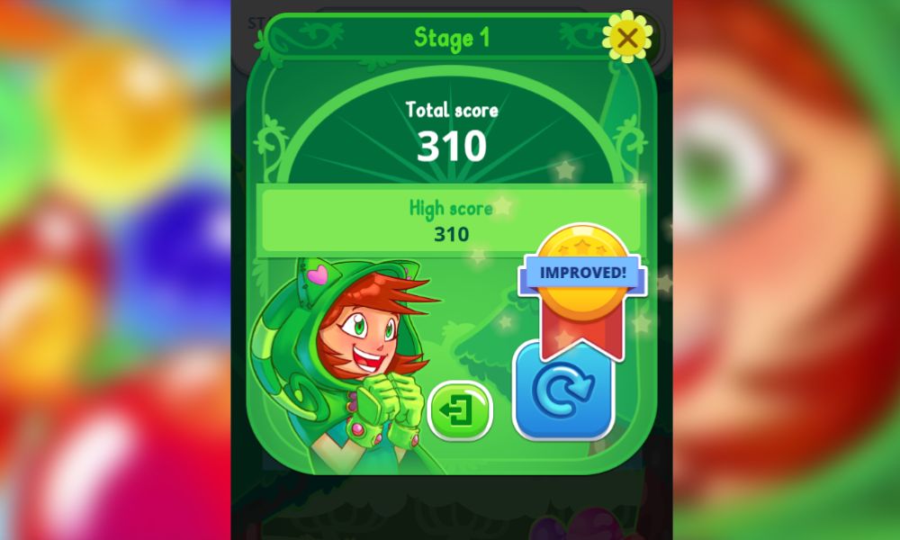 Total score of stage 1