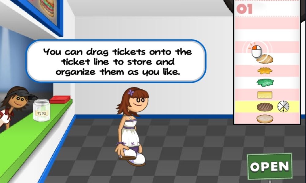 A customer order at store